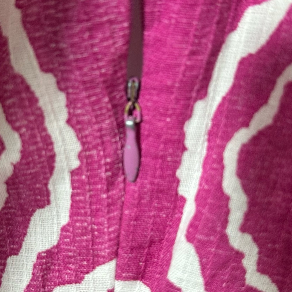 Zara Fuchsia & White Printed Mini Dress - Picture 12 of 13